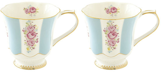 Nuova Cer Zestaw kubków porcelanowych 2szt 0,275L R2S Heritage niebieski 1525 HEBL 1525 HEBL