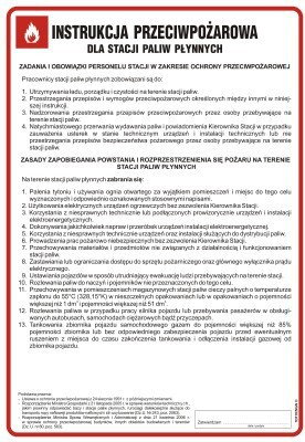 TD DB006 Instrukcja przeciwpożarowa dla stacji paliw płynnych