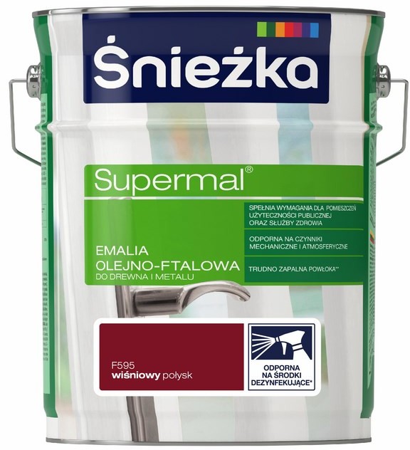 Śnieżka Emalia Supermal wiśniowa 5 l