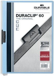 Duraclip DURABLE Skoroszyt zaciskowy 60 niebieski DU002-1