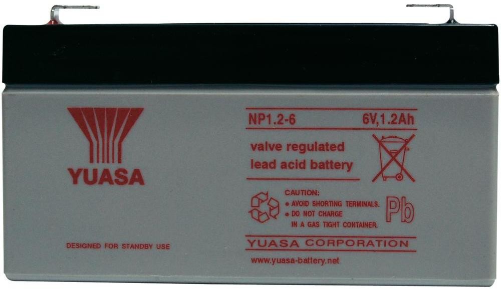 Yuasa Akumulator żelowy AGM Yuasa NP1.2-6 6 V 1.2 Ah