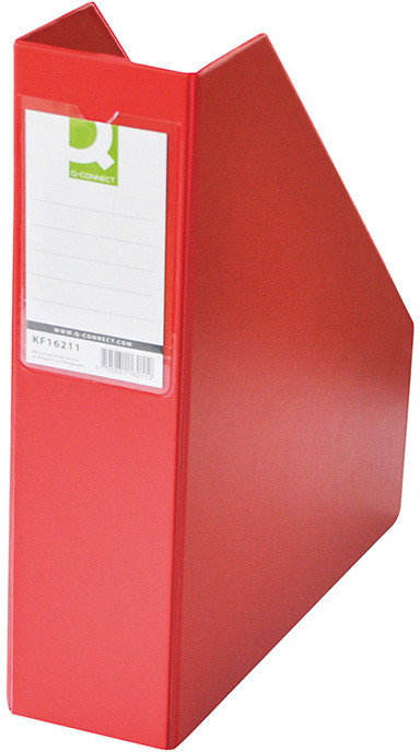 Q-CONNECT Pojemnik na dokumenty , PVC, A4/76, czerwony KF16211