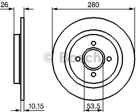 BOSCH Tarcza hamulcowa 0 986 479 049