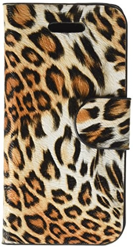 LD Case LD a000510 Case pokrowiec ochronny z szczelinami karty do iPhone 5 °C, motyw: leopard