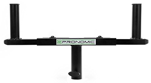 Pronomic kołnierzowych ze stali pronomic BAT-02 pudełka tripod adapter widelec podstawka (2 X 20 kg obciążenia, 35 MM) Czarny BAT-02 T