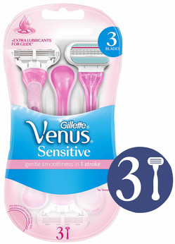 Zdjęcia - Pozostałe kosmetyki Gillette Venus Sensitive maszynka do golenia Jednorazowa maszynka do golen 