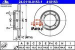 ATE Tarcza hamulcowa 24.0118-0153.1