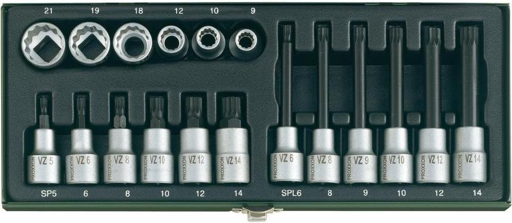 Proxxon Industrial zestaw nasadek (1/2) XZN 18szt. (23296)