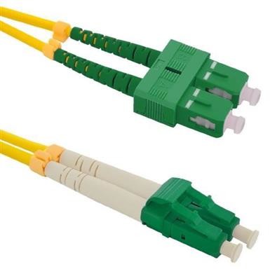 Zdjęcia - Kabel krosowy Qoltec Patchcord światłowodowy SC/APC - LC/APC | Singlemode | 9/125 | G652 