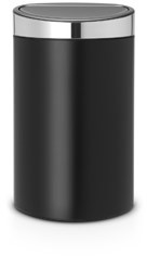 Brabantia Kosz na śmieci Touch Bin New 40l matowy czarny (114847)