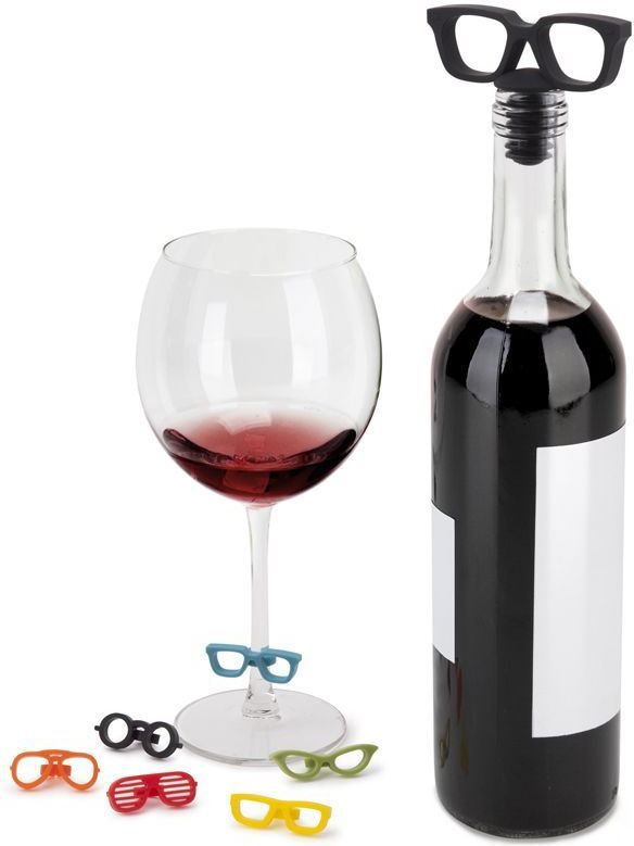 Umbra Markery na kieliszki + Korek okularki 480470-022