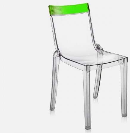 Kartell Krzesło Hi-Cut transparentne zielone - 5850-B7