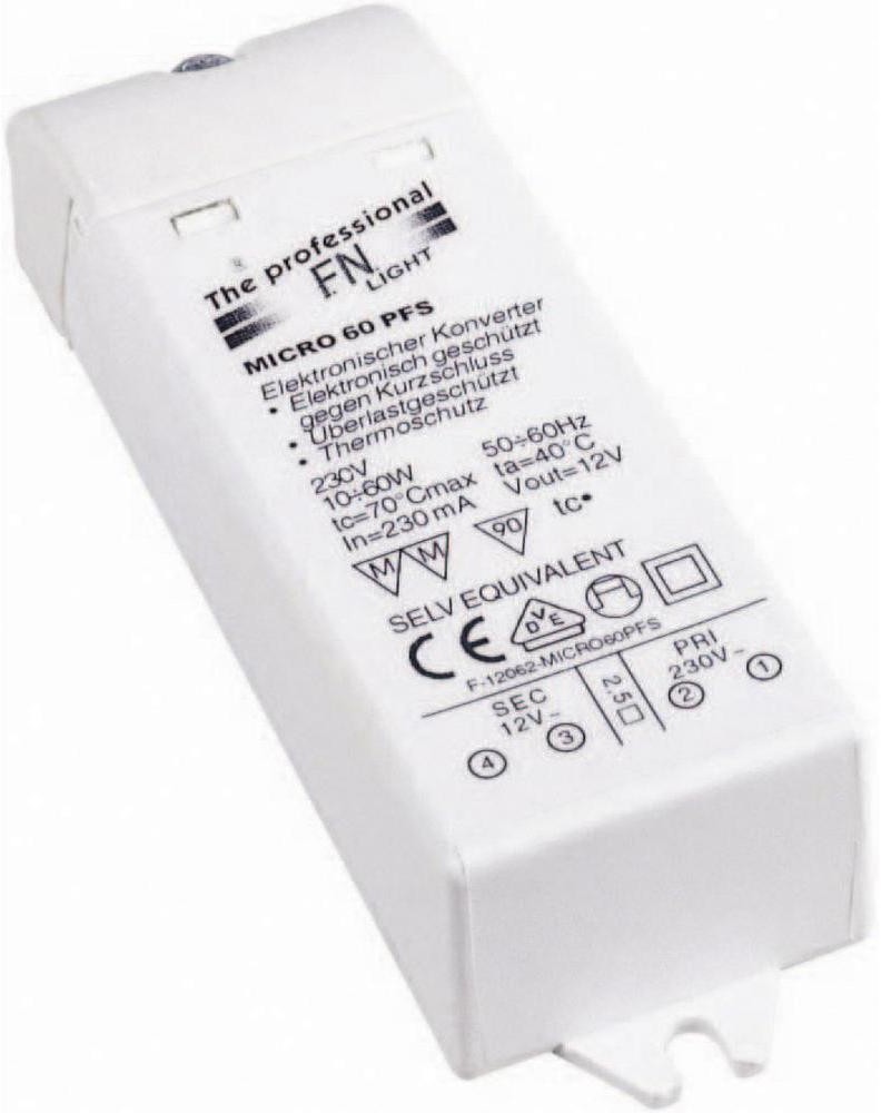 SLV Transformator elektroniczny do halogenów 461060 230 V 105 x 33 x 22 biały