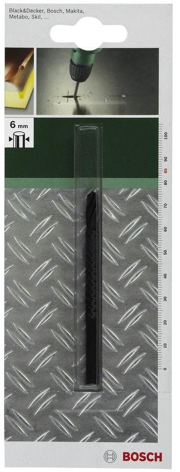 Bosch 2609255304, Średnica wiercenia: 6 mm, Materiał wiertła: HSS, Uchwyt narzędzia: Uchwyt prosty