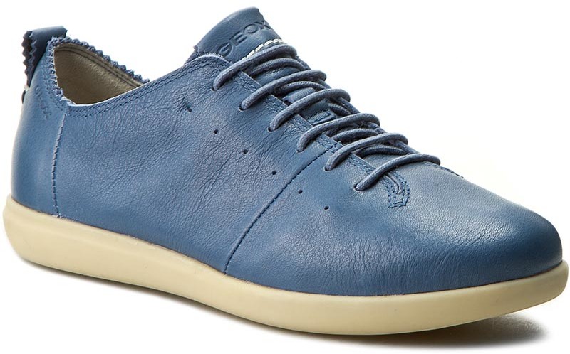 Geox Półbuty D New Do A D724NA 00085 C4008 Denim skóra naturalna/licowa