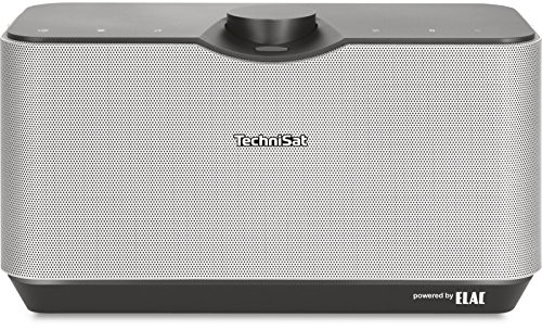 TechniSat audio Master MR2 Multiroom głośnik (wysokiej jakości głośnik Elac, Multi-Room audio streaming UPnP, Internet Radio, Spotify Connect, Audio-Streaming) Czarny/srebrny 0000/9171