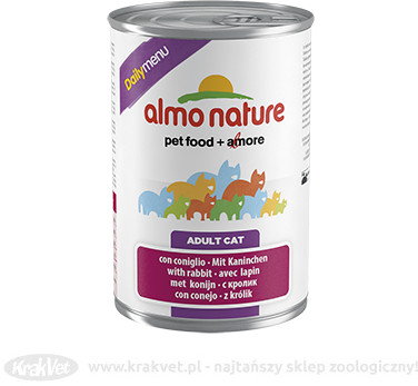 Almo Nature Daily Menu Królik - Puszka 400g