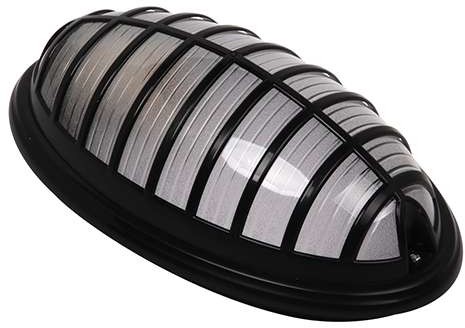 Ideus Zewnętrzna LAMPA sufitowa AQUA WALL FIXTURE 02372 elewacyjna OPRAWA hermetyczna IP54 elipsa outdoor czarna