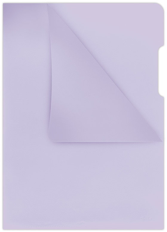 Donau Obwoluta typu L, PP, A4, krystal, fioletowa 1784095PL-23