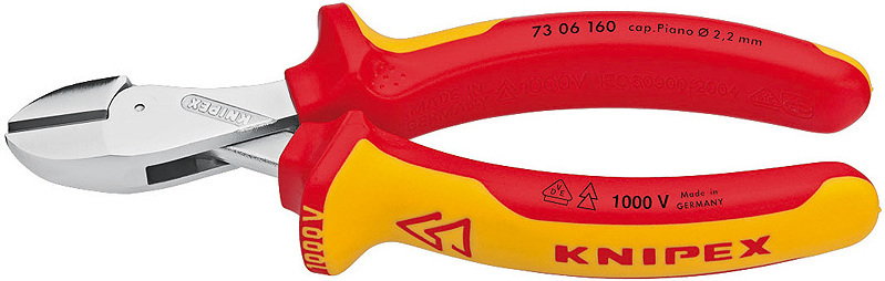 Knipex Kompaktowe szczypce tnące boczne X-Cut z wysokim przełożeniem dźwigni 160