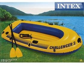 Intex Ponton Challenger 2 set Niebieski/Żółty