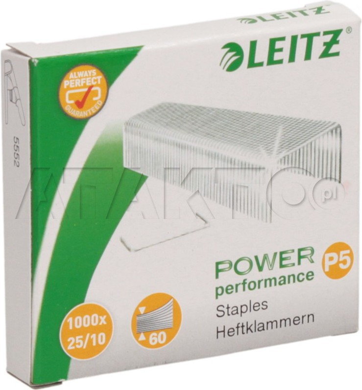 Leitz Zszywki 25/10 cynkowe (1000) LE5396