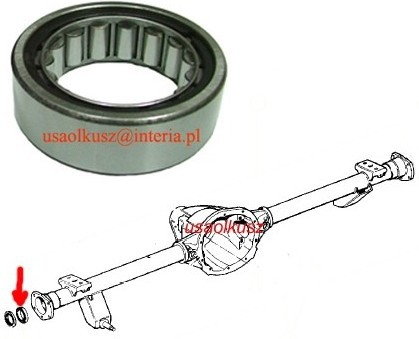 KML Łożysko koła tylnego Jeep Cherokee exc. Dana 8.25