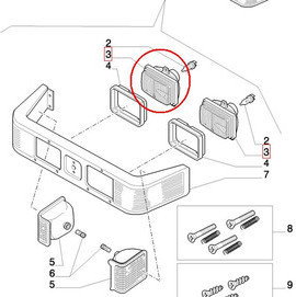 CNH LAMPA PRZEDNIA LEWA 82014128