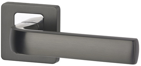 VDS KLAMKA ENTRA NA ROZECIE KWADRATOWEJ ANTRACYT/CHROM 39-0156