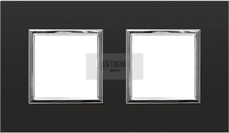 KOS Elektro Dante Metal Onyx Ramka x2 4590282