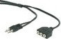 Gembird Przedłużacz 2xJack(M)3,5mm-> 3xJack(F)3,5mm CC-MIC-1