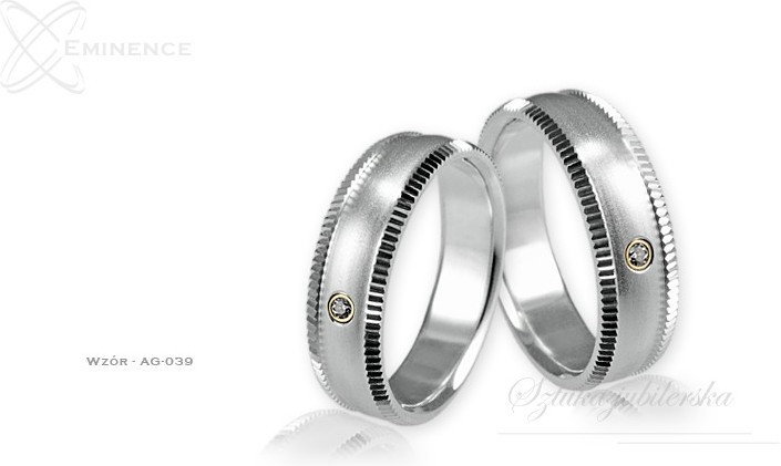Eminence Obrączki srebrne - wzór Ag-039