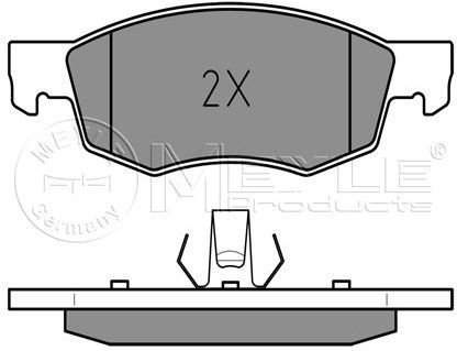 MEYLE Zestaw klocków hamulcowych, hamulce tarczowe 025 238 4218