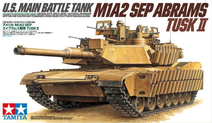 Zdjęcia - Model do sklejania (modelarstwo) TAMIYA US M1A2 SEP Abrams TUSK II 35326 