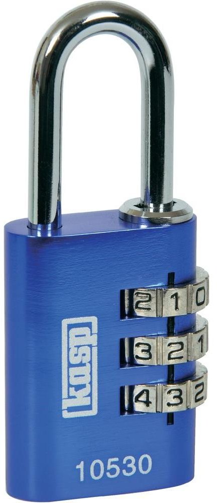 Kasp Kłódka K10530BLUD z kłódką z szyfrem 30 mm Niebieski