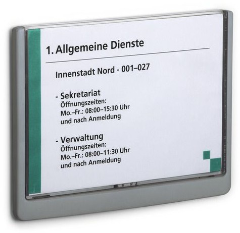 Durable CLICK SIGN tabliczka przydrzwiowa A5 210X148,5 mm - OM3118 NB-6440