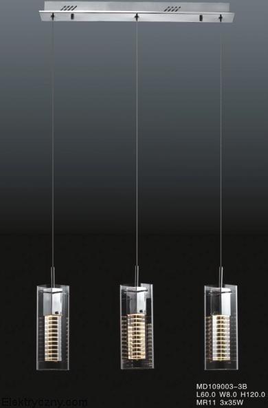 Italux Zwis sufitowy 3pł VERIZON MD109003-3B