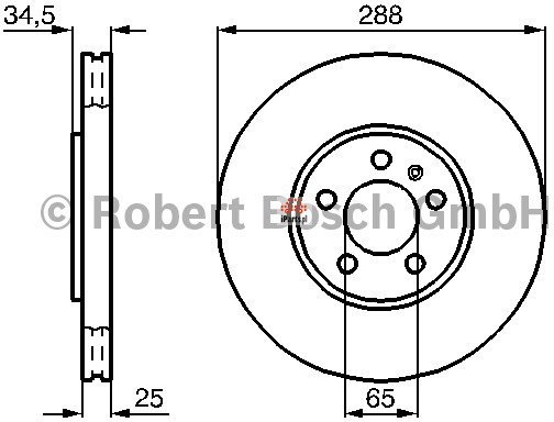 BOSCH Tarcza hamulcowa 0 986 478 867