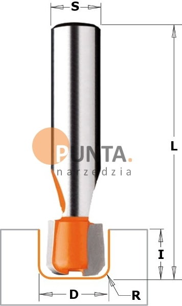 CMT FREZY DO KORYTEK DO TWARDYCH MATERIAŁÓW 981.512.11