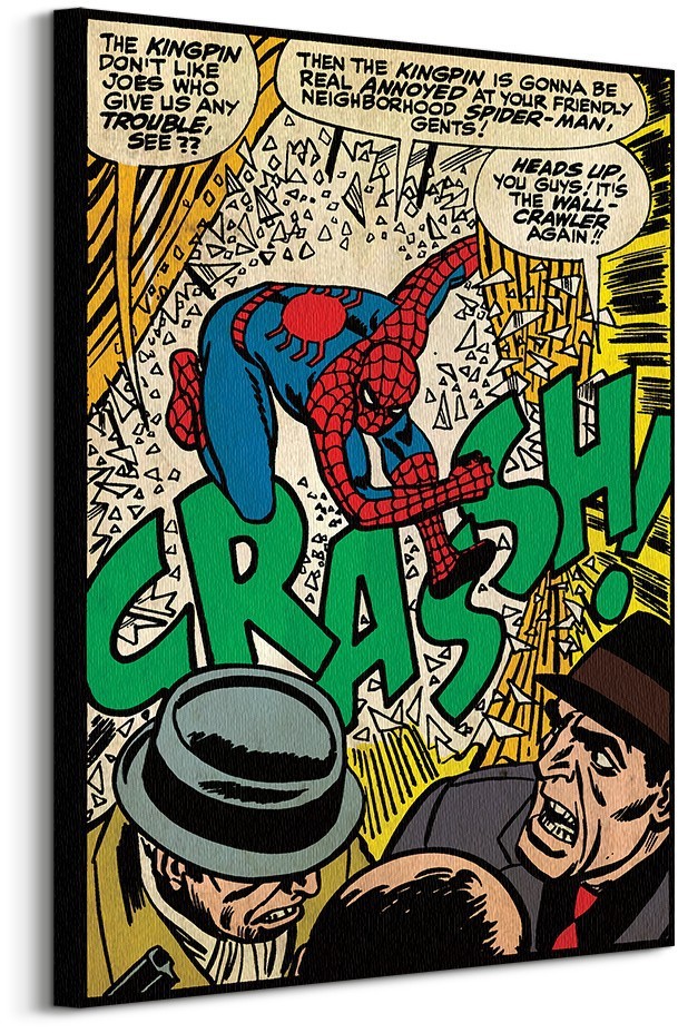 Pyramid Posters Spiderman (Crash) - Obraz na płótnie WDC90941