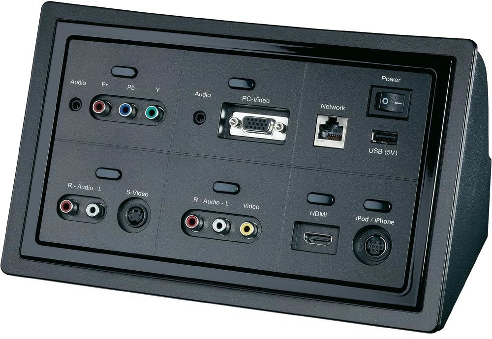 Oehlbach Konwerter Jack Cinch VGA S-Video HDMI Media Center D7-C z ekstenderem HDMI