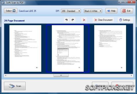 Softi Software Scan to PDF - 5 stanowisk