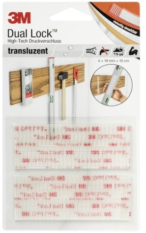 3M Dual Lock High-Tech rzepy przemysłowe, 4 paski, wymiary 1,9 × 10 cm DL-HT