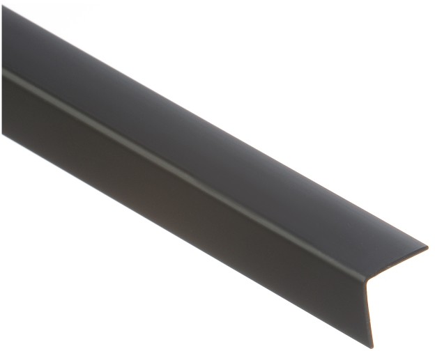 Cezar Kątownik PCV  10 x 10 x 1000 mm czarny