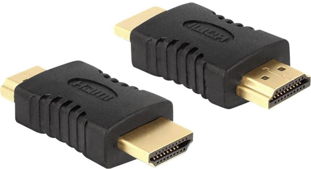 Delock Przejściówka adapter HDMI 65508 [1x Złącze męskie HDMI 1x Złącze męskie HDMI] Pozłacane wtyczki