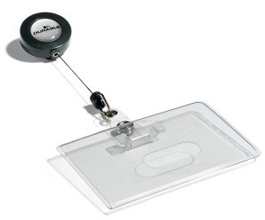 Durable Identyfikator 54x85 mm z mechanizmem ściągającym