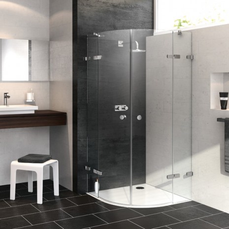 Huppe Enjoy Pure 90x90 profil chrom eloxal szkło przezroczyste 4R1580092321