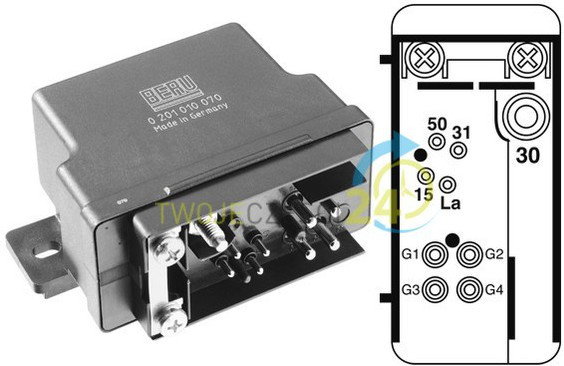 BERU Sterownik, czas żarzenia GR070