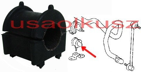 ROZNI Guma przedniego drążka stabilizatora 23mm Toyota Highlander 2000-2007