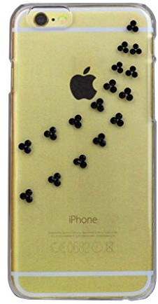 Rock Diamond Cover 315368 Elements Black Handy Case mit Kristallen von Swarovski für Apple iPhone 6/6s transparent